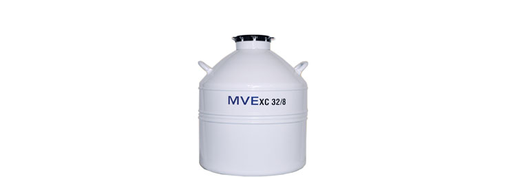 Minitube  MVEXC 32/8  Liquid Nitrogen Cryo container, 32 l